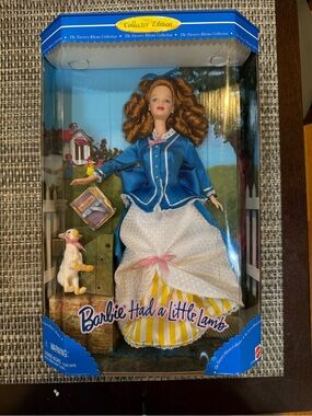 Barbie Blue Jacket with White Polka Skirt and Yellow Stripes